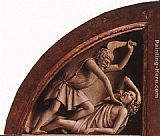 Jan Van Eyck Canvas Paintings - The Ghent Altarpiece The Killing of Abel